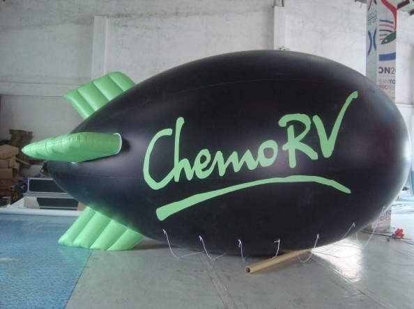 Black Advertising Chemorv Blimp