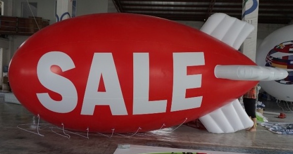 Red Advertising Sale Blimp