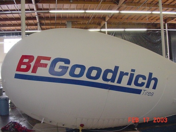 White Advertising Bfgoodrich Blimp