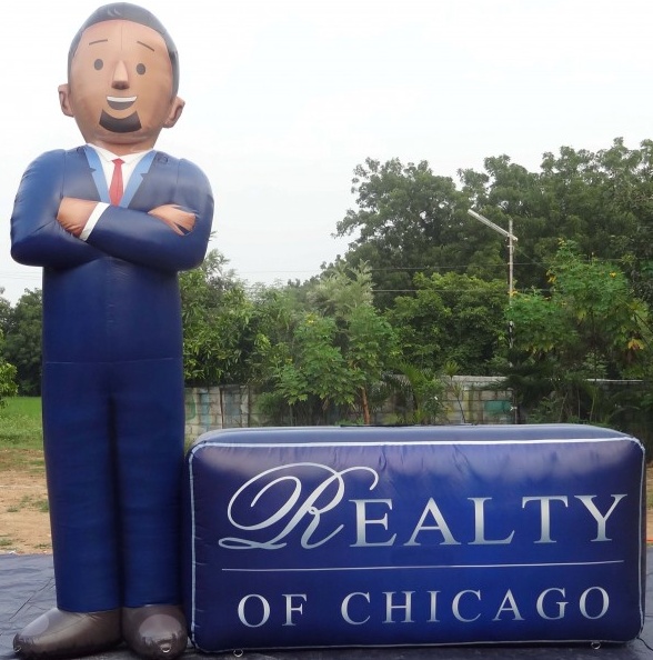 Black Blue White Custom Realty Of Chicago Inflatable