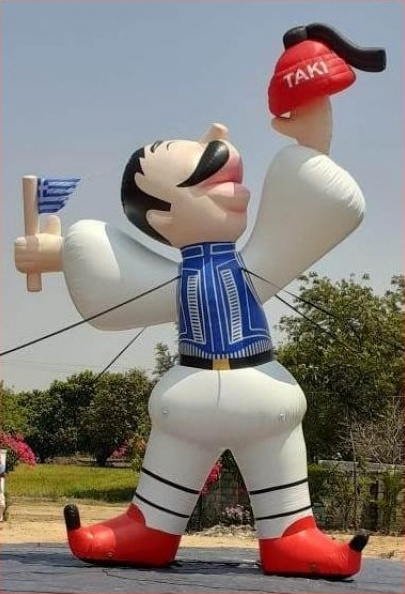 Black Blue White Custom Taki Inflatable