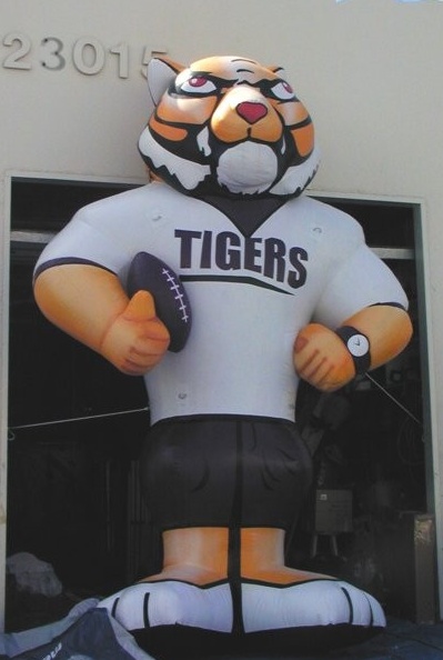 Black White Custom Tigers Inflatable