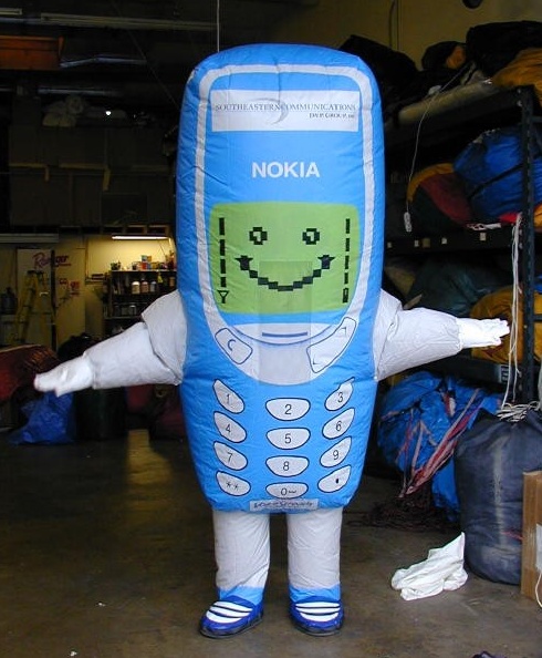 Blue White Custom Nokia Inflatable