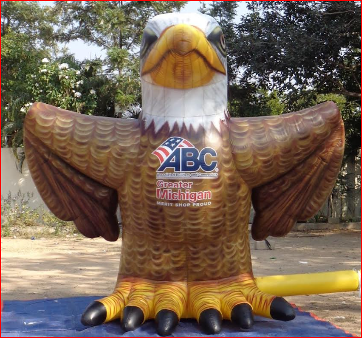 Custom Inflatable Bald Eagle for Trade Show Display