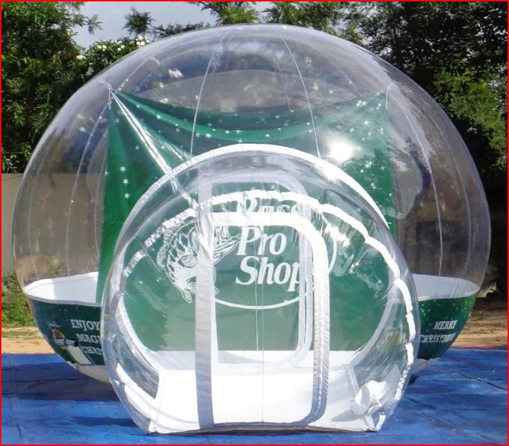 Custom Inflatable Snow Globe for Bass Pro Shops