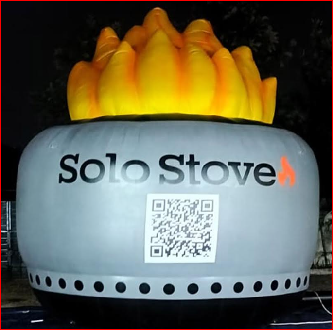 Custom Inflatable Fire Pit Product Replica for Super Bowl Event