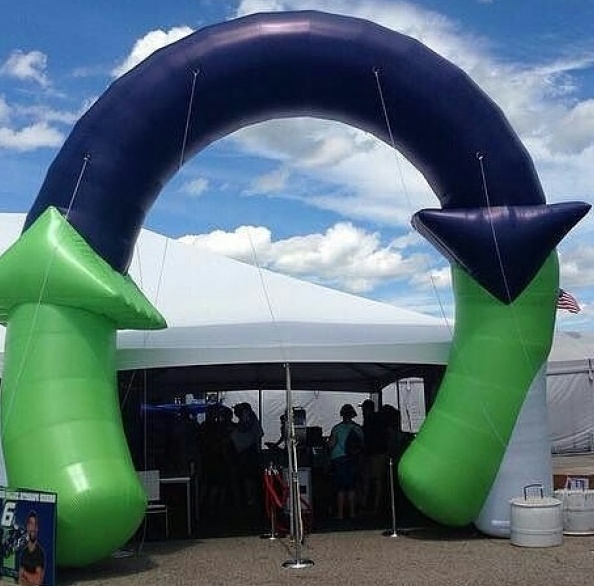 Green Purple Custom Inflatable