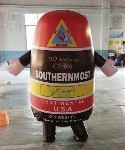 Red Black Custom Stop Speeding Inflatable