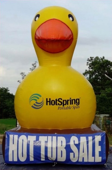 Red Yellow Custom Hotspring Inflatable