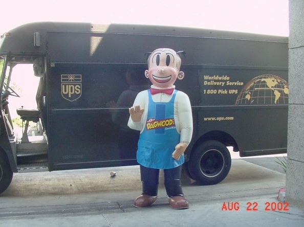 White Blue Custom Dagwoods Inflatable