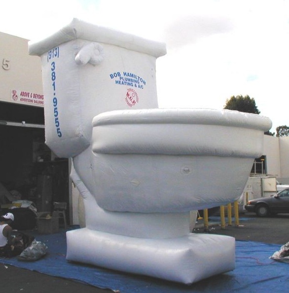 White Custom Bob Hamilton Inflatable