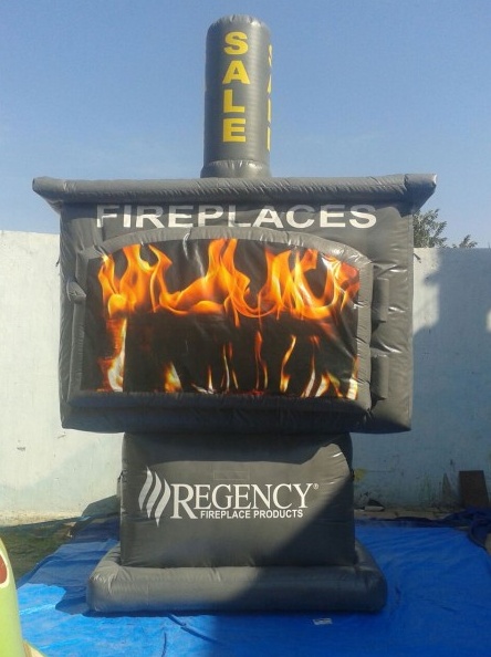 Yellow Custom Fireplaces Inflatable
