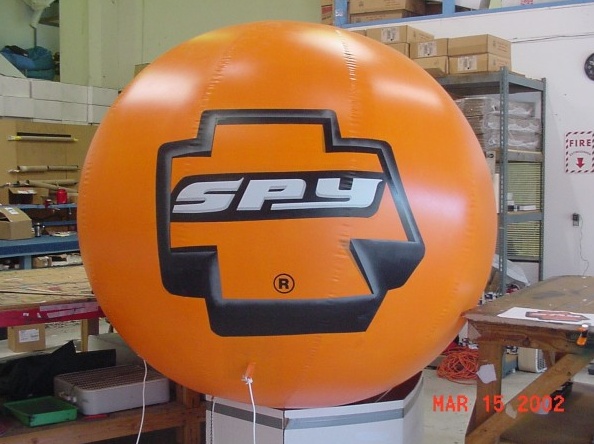 Orange Black Helium Spy Sphere