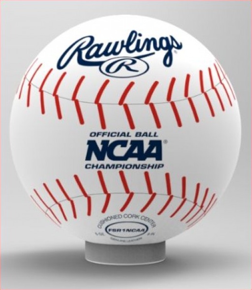 Red White Helium Rawlings Sphere