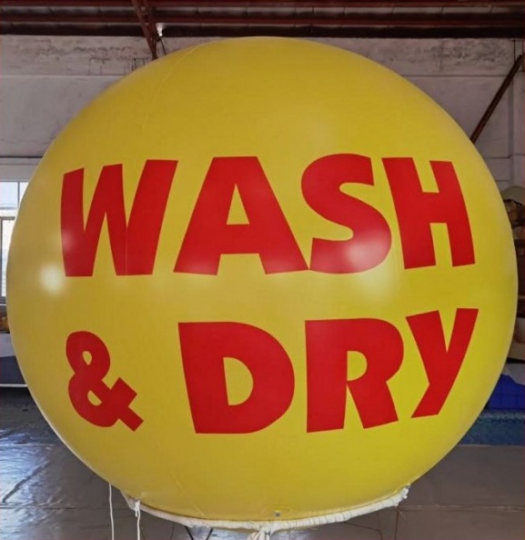 Red Yellow Helium Wash Dry Sphere