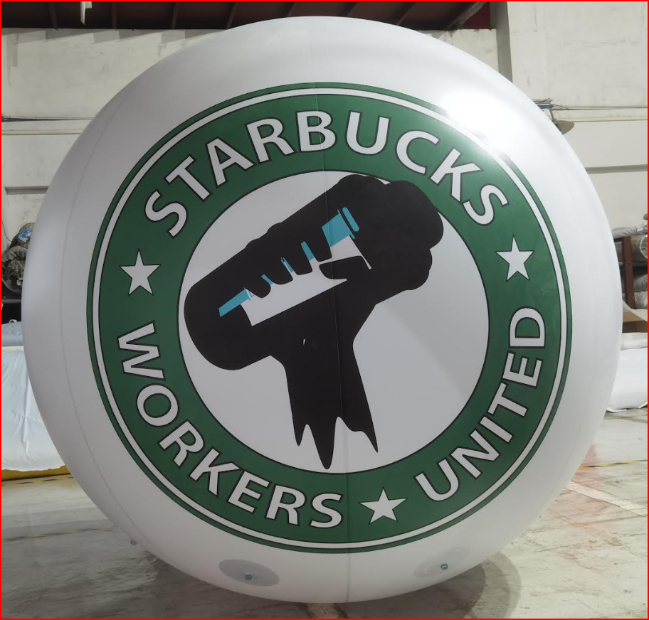 Starbucks Workers United Helium Sphere