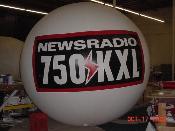 White Black Helium Newsradio Kxl Sphere
