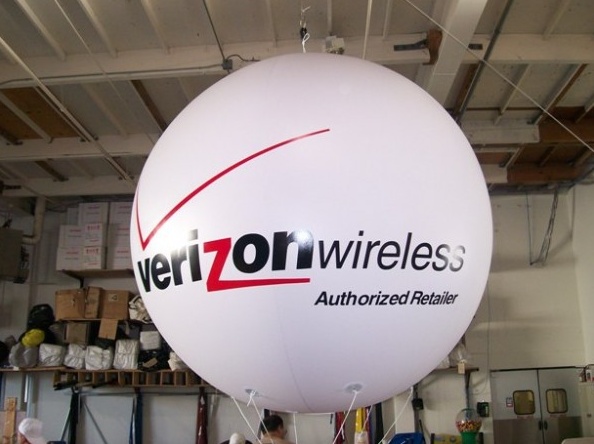 White Black Helium Verizon Wireless Sphere