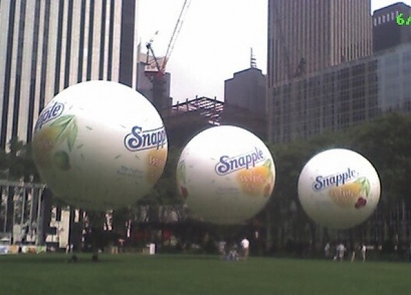 White Helium Snapple Sphere