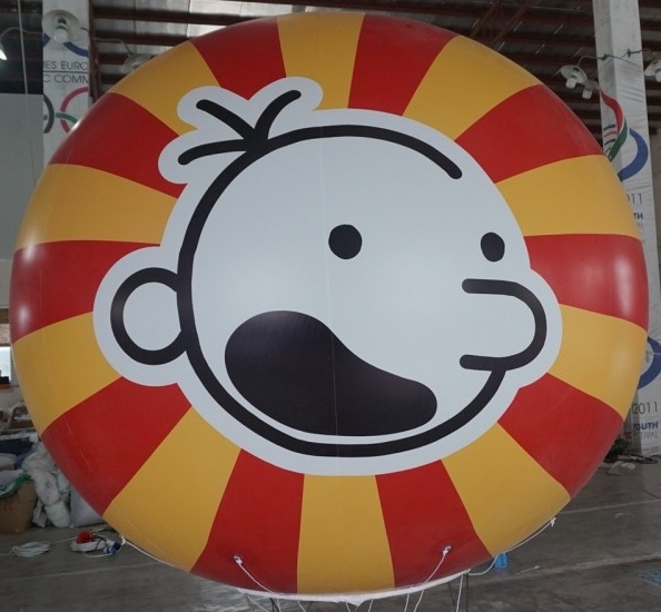 Yellow Red Whiteblack Helium Sphere