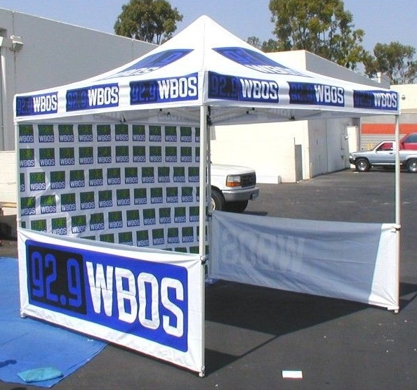 Blue White Custom Wbos Tent
