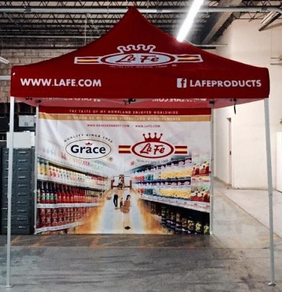 Red Custom Lafe Products Tent