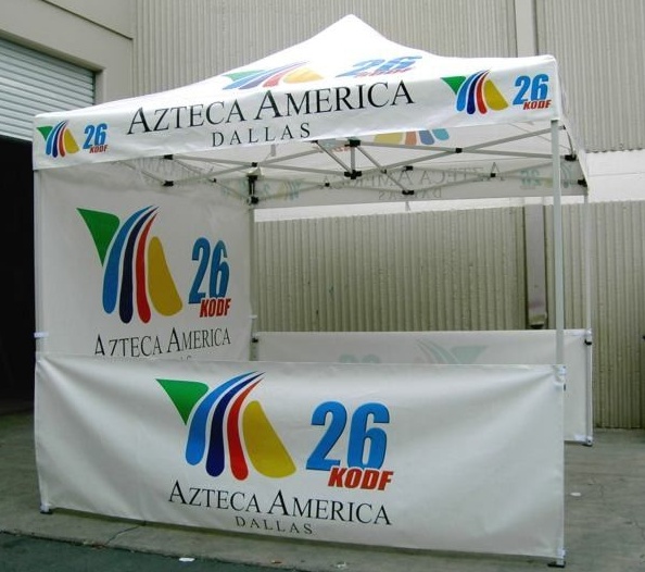 White Custom Azteca America Tent