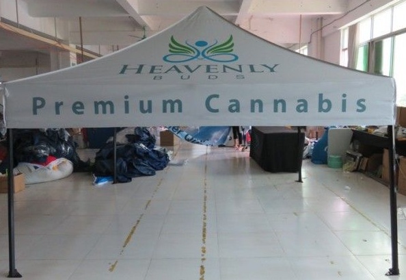White Custom Heavenly Buds Tent