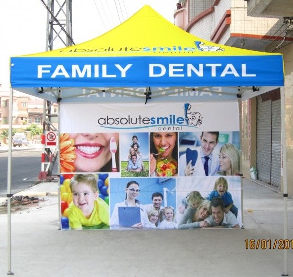 Yellow Blue Custom Absolutesmile Tent