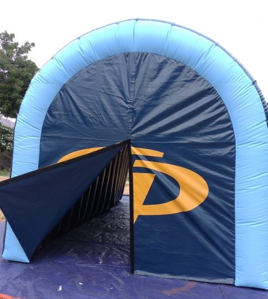 Black Skyblue Football Tunnel