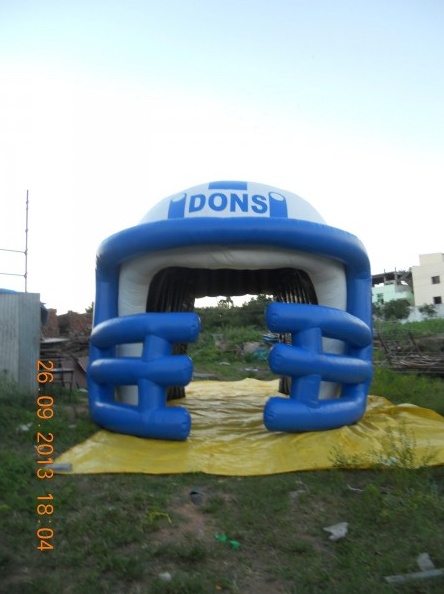 Blue White Football Dons Tunnel