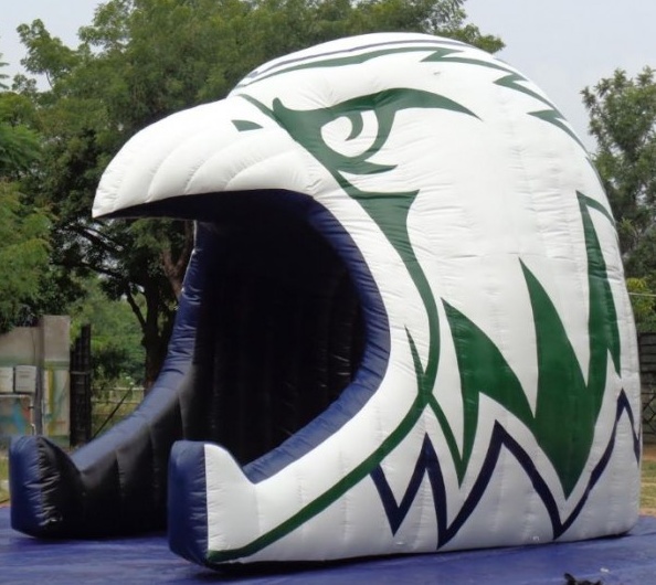 Green White Football Tunnel