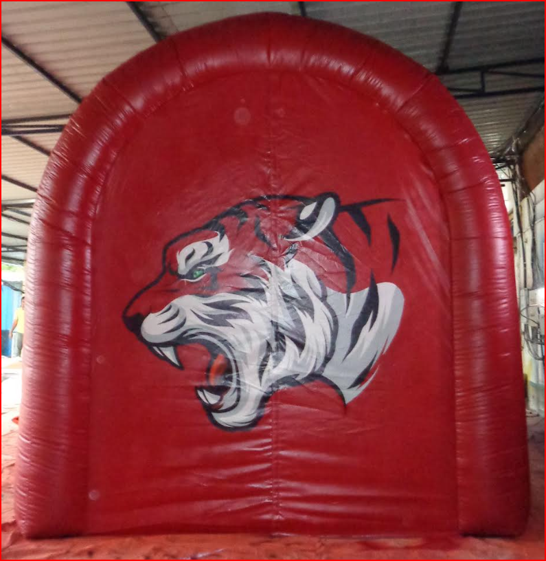 Tigers Football Tunnel End Panel with Tiger Head Graphic